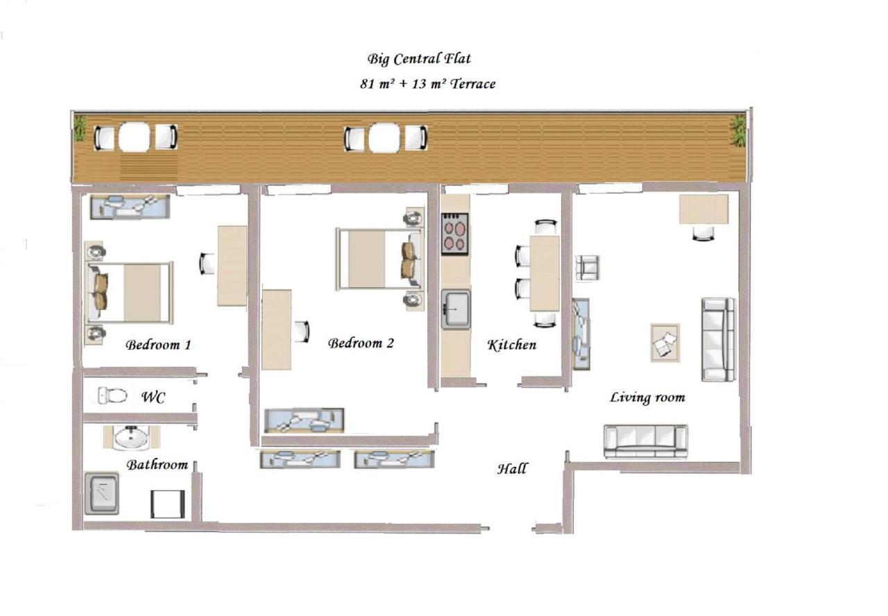 Appartamento Notre Dame - Huge Sunny Modern 2Br Flat - Terrace Nizza Esterno foto